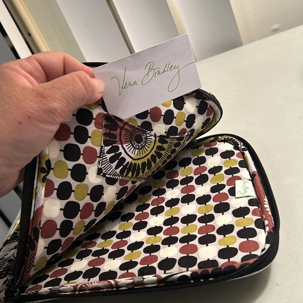 Vera Bradley quilted fabric floral “Cocoa Moss” design iPad tablet cover sleeve